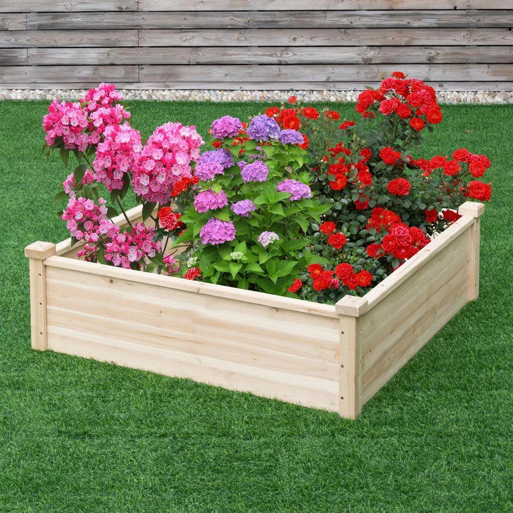 Deals ๐ Wooden Square Garden Vegetable Flower Bed by FORCLOVER ๐ - Image 6