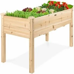 Flash Sale โ๏ธ 48 in. x 24 in. x 30 in. Wood Raised Garden Bed by Best Choice Products โค๏ธ