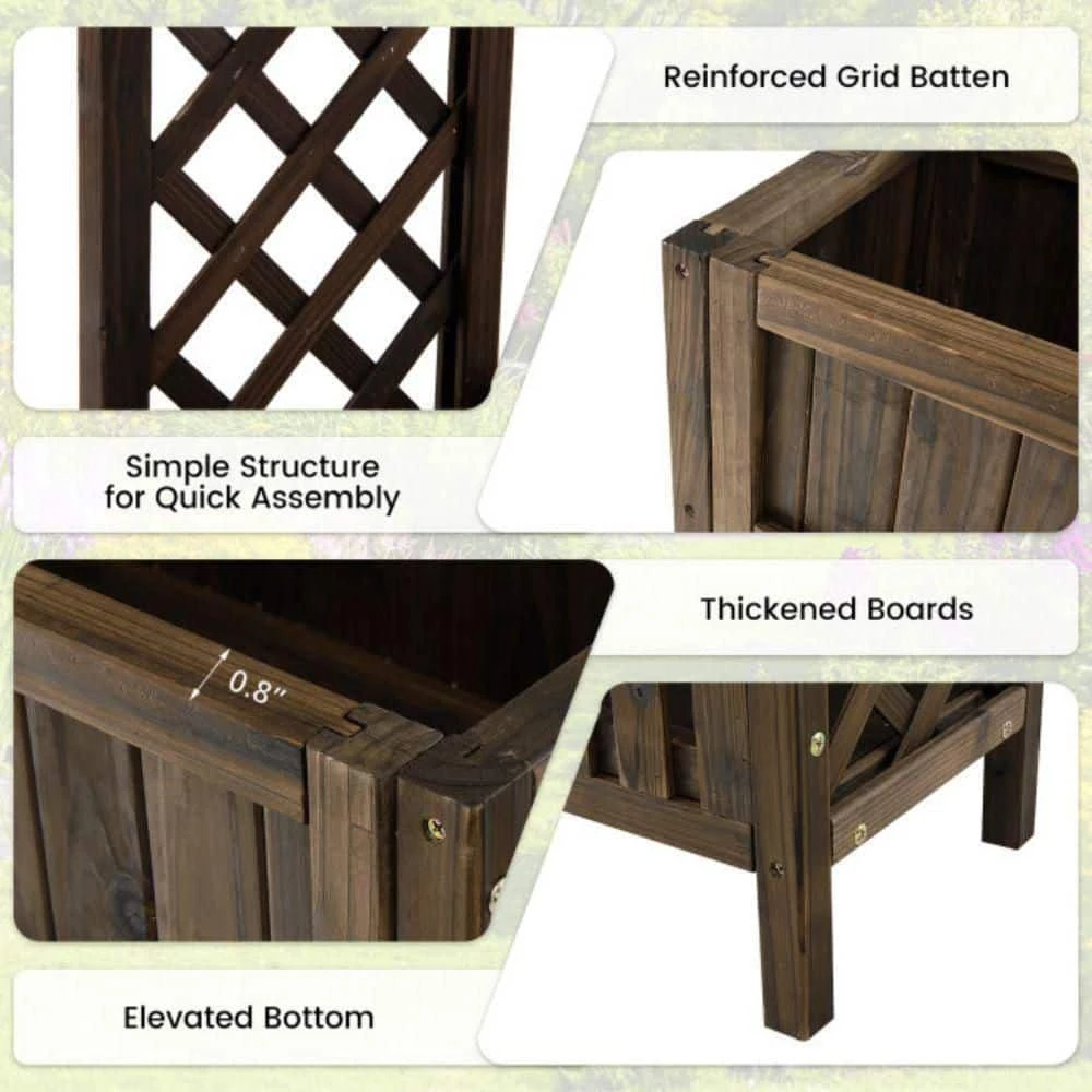 Best deal โ 2-Tier Elevated Wood Planter Box Raised Garden Bed by Alpulon ๐ - Image 2