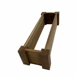 Cheapest 🌟 ThermA Planters 6 in. x 6 in. x 24 in. Thermo-Treated Premium Hardwood Vegetable Flower Cachepote by Unbranded 👏