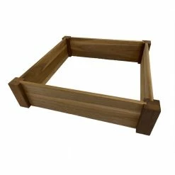 Brand new ⌛ ThermA Planters 6 in. x 24 in. x 24 in. Thermo-Treated Premium Hardwood Vegetable Flower Garden Bed by Unbranded 🌟