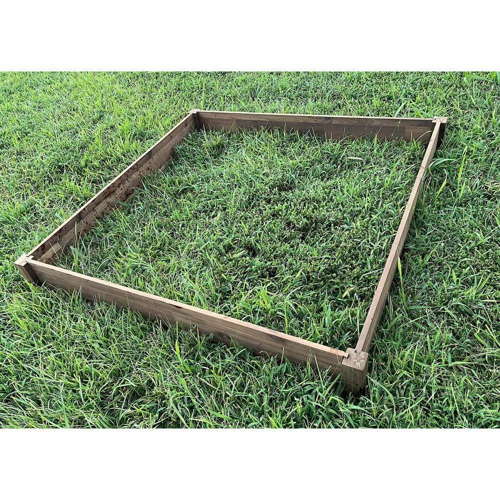 Best Pirce โ๏ธ ThermA Planters 6 in. x 48 in. x 48 in. Thermo-Treated Premium Hardwood Vegetable Flower Garden Bed by Unbranded โ - Image 5