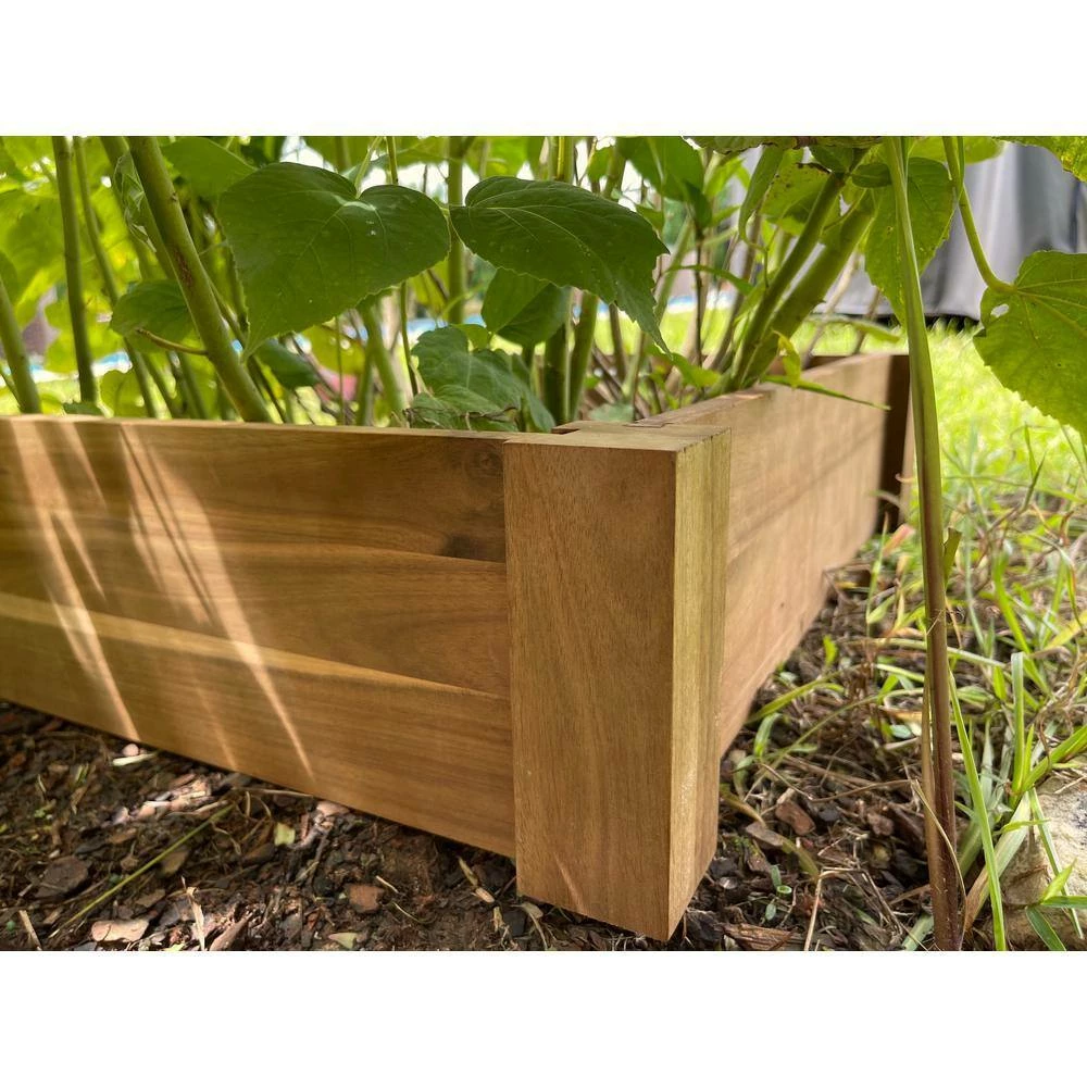 Best Pirce โ๏ธ ThermA Planters 6 in. x 48 in. x 48 in. Thermo-Treated Premium Hardwood Vegetable Flower Garden Bed by Unbranded โ - Image 9