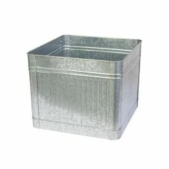 Best Pirce ✨ Vintage Galvanized Metal Square Raised Garden Planter by Panacea 🛒