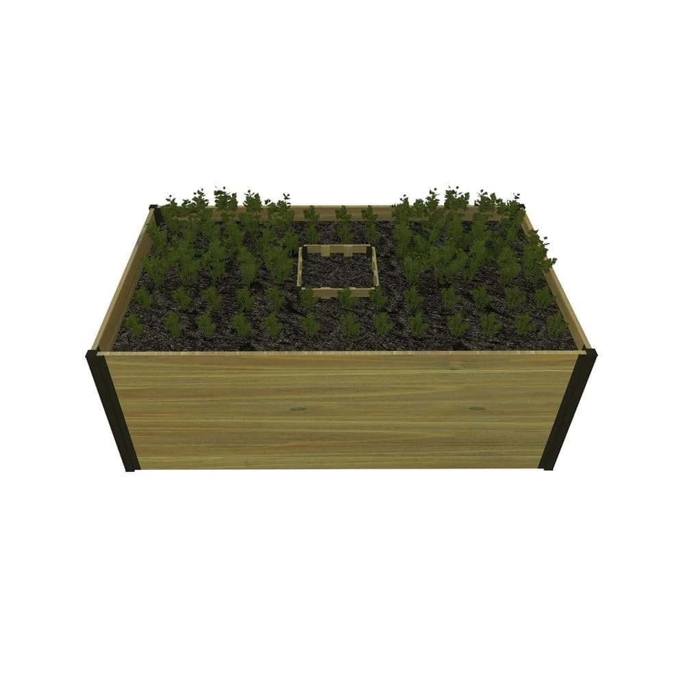 Best deal โ๏ธ Mezza 3'L x 5'W x 22"H Cedar Keyhole Composting Garden, Golden Brown, VT17702 by VITA ๐ - Image 3