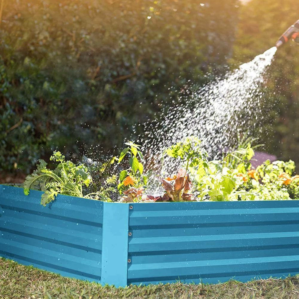 New ๐ 3 ft. x 4 ft. Lake Blue Planting Bed Raised Garden Bed MetalGarden Beds for Vegetable Flower Bed Kit by Mr. Garden ๐ - Image 5