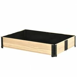 Best Pirce โญ 47.25 in. L x 31.5 in. W x 8.75 in. H Wooden Raised Garden Bed Foldable Planter Box by FORCLOVER ๐