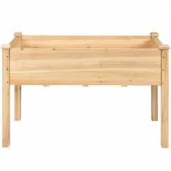 Best reviews of 🎉 Wooden Raised Vegetable Garden Bed Elevated Grow Vegetable Planter by Unbranded ⌛