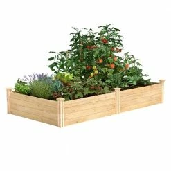 Outlet ๐ 4 ft. x 8 ft. x 14 in. Original Cedar Raised Garden Bed by Greenes Fence โ๏ธ