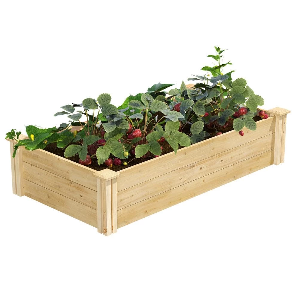 Best Sale ๐งจ 2 ft. x 4 ft. x 10.5 in. Original Cedar Raised Garden Bed by Greenes Fence ๐ฅ