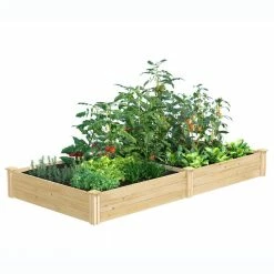 Hot Sale ๐ 4 ft. x 8 ft. x 10.5 in. Original Cedar Raised Garden Bed by Greenes Fence ๐งจ