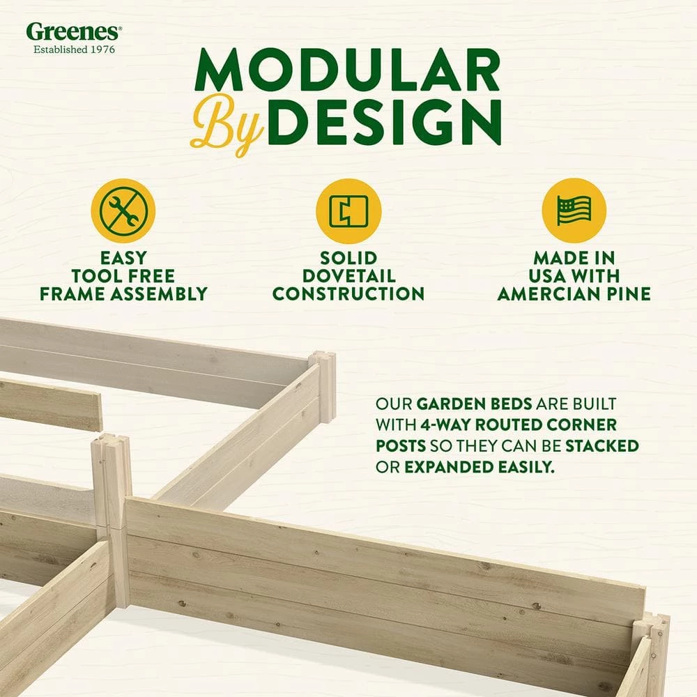 Hot Sale ๐ 4 ft. x 8 ft. x 10.5 in. Original Pine Raised Garden Bed by Greenes Fence ๐ - Image 6
