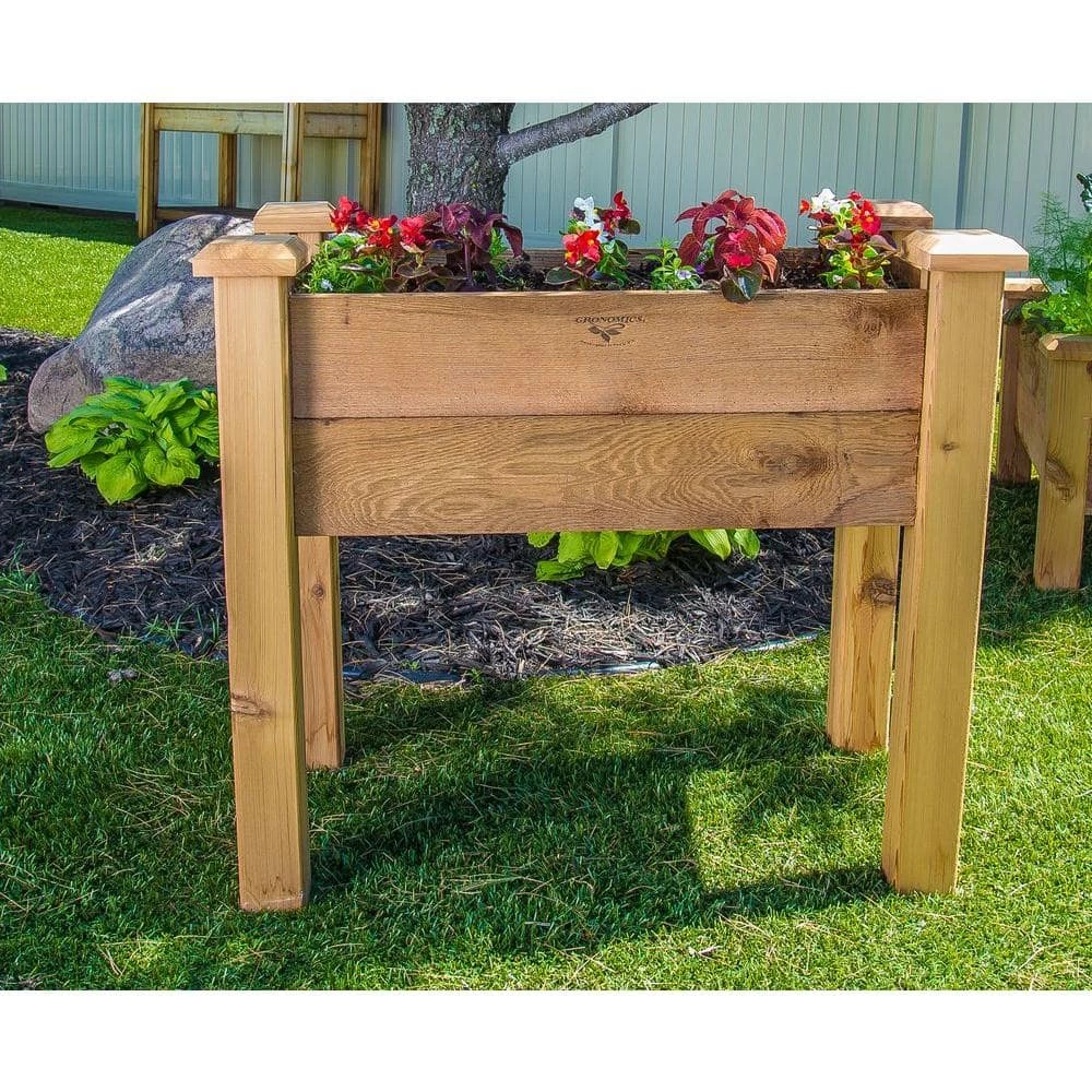 Best deal ๐ 18 in. x 34 in. x 32 in. - 10 in. D Rustic Raised Garden Bed by Gronomics ๐ - Image 3