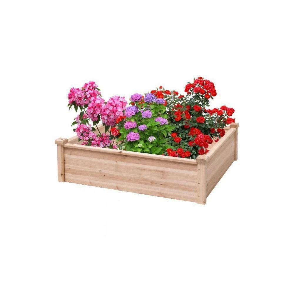 Buy ๐ Wooden Square Garden Vegetable Flower Bed by Unbranded ๐ฅฐ - Image 3