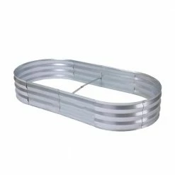Wholesale ๐ 6 ft. x 3 ft. Oval Raised Galvanized Steel Garden Bed Planter by Luxen Home โ๏ธ