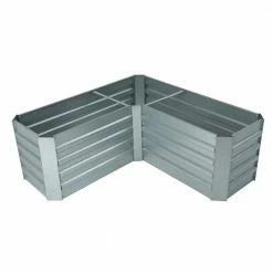 Hot Sale ๐ L-Shaped Galvanized Metal Raised Garden Bed by LuxenHome ๐