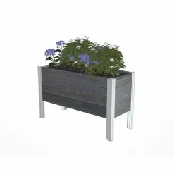 Best reviews of ๐ Urbana 38 in. x 16 in. x 23 in. Slate Gray Greens, Vinyl, Elevated Garden by VITA ๐ฅฐ
