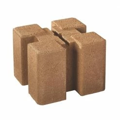 Best Sale ๐ 7.5 in. x 7.5 in. x 5.5 in. Tan Brown Planter Wall Block by Oldcastle ๐