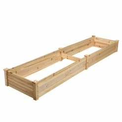 Best Pirce 👏 Wooden Vegetable Raised Garden Bed for Backyard Patio Balcony by Unbranded 🤩