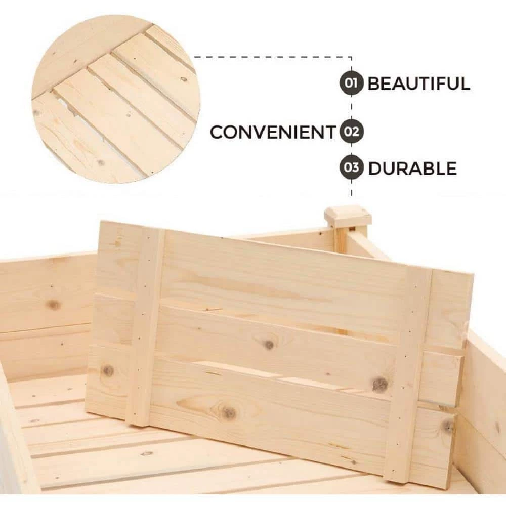 Cheap โ 4 ft. Wood Raised Garden Bed by Suncrown โจ - Image 4